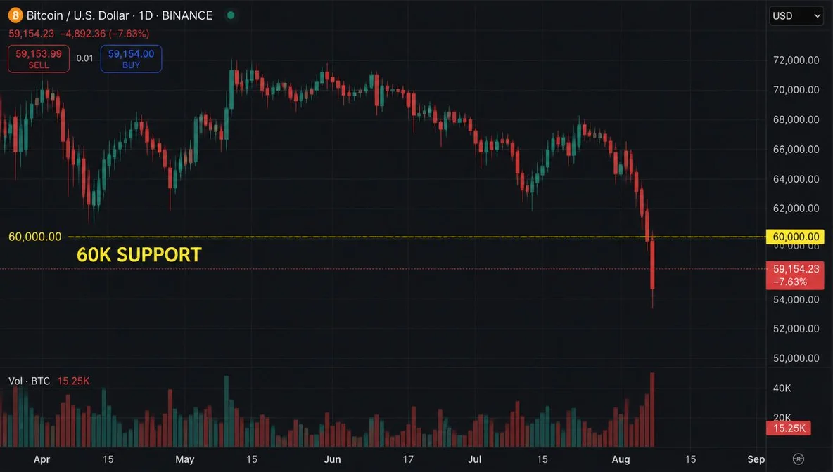 Bitcoin sous 62 000 $ : pétrole, régulation et Strategy étranglent les marchés crypto