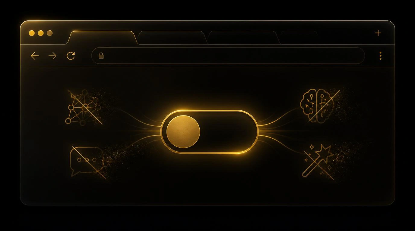 Firefox kill AI button